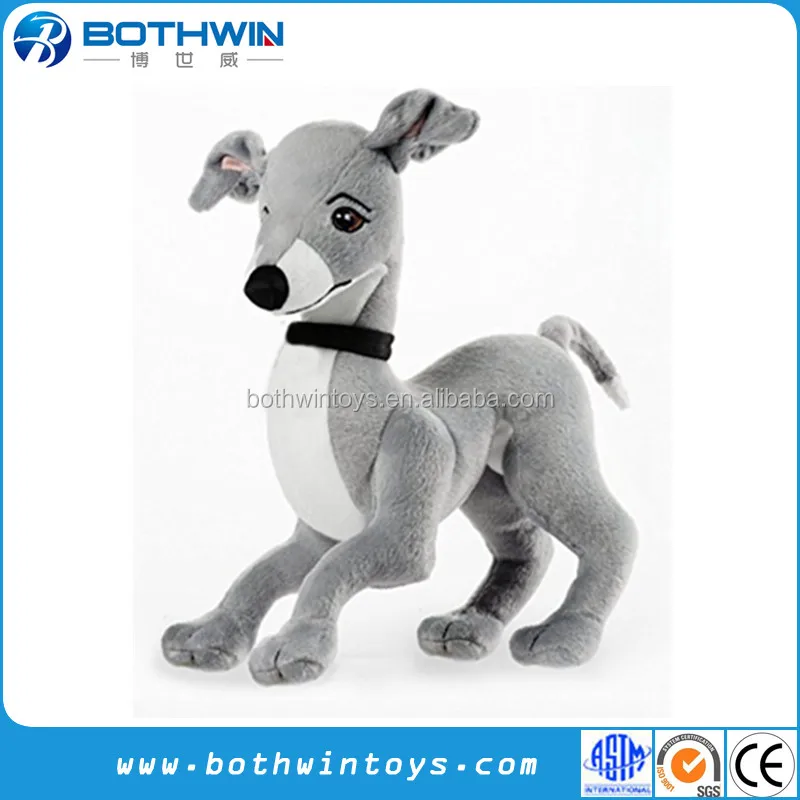 grey dog soft toy