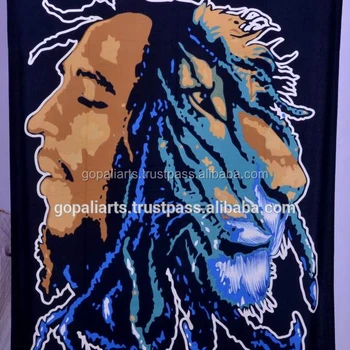 Bob Marley Indian Wall Hanging Lion Face Tapestry Throw Bohemian Hippie Twin Size Bedspread Beach Throw Gypsy Decor Buy Twin Size Wall