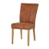Upholstered dinning chair Brook 20 Brown PU leather imitation