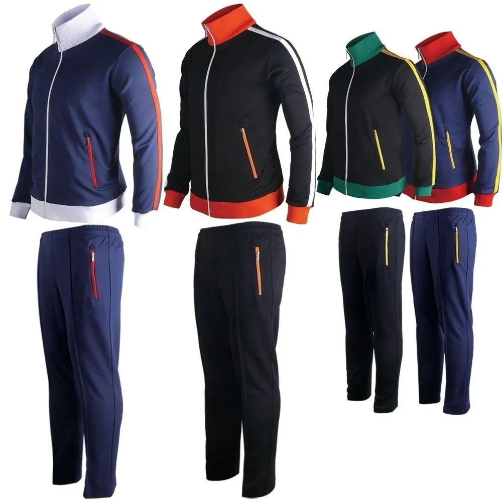 100% Polyester Sublimated Logo Blank Men Tracksuits Cheap Jogging Suits ...