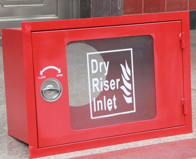2 Way Breeching Inlet Cabinet - Dry Riser Fire Solutions