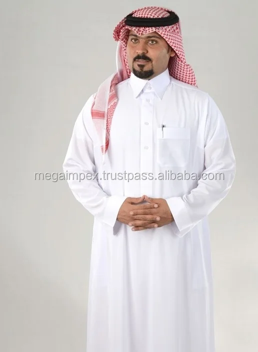 Daffah Thobe - Muslim Clothing - Qatar Style - Buy Abaya Of Jeddah,Mens