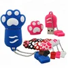 16GB Novelty Cartoon Cute Blue Cat Bear Paws USB Flash Key Pen Drive Memory Stick Gift