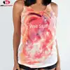 Womens Fashion Soul Train Red Logo Sports Casual Sleeveless Vest Creative 3D Printed Graphic Hipster Design