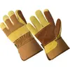 CANADIAN LEATHER RIGGER WORK GLOVES SAFETY GAUNTLETS /Heavy Duty Safety Gauntlets / Worker Safety Protection Hands