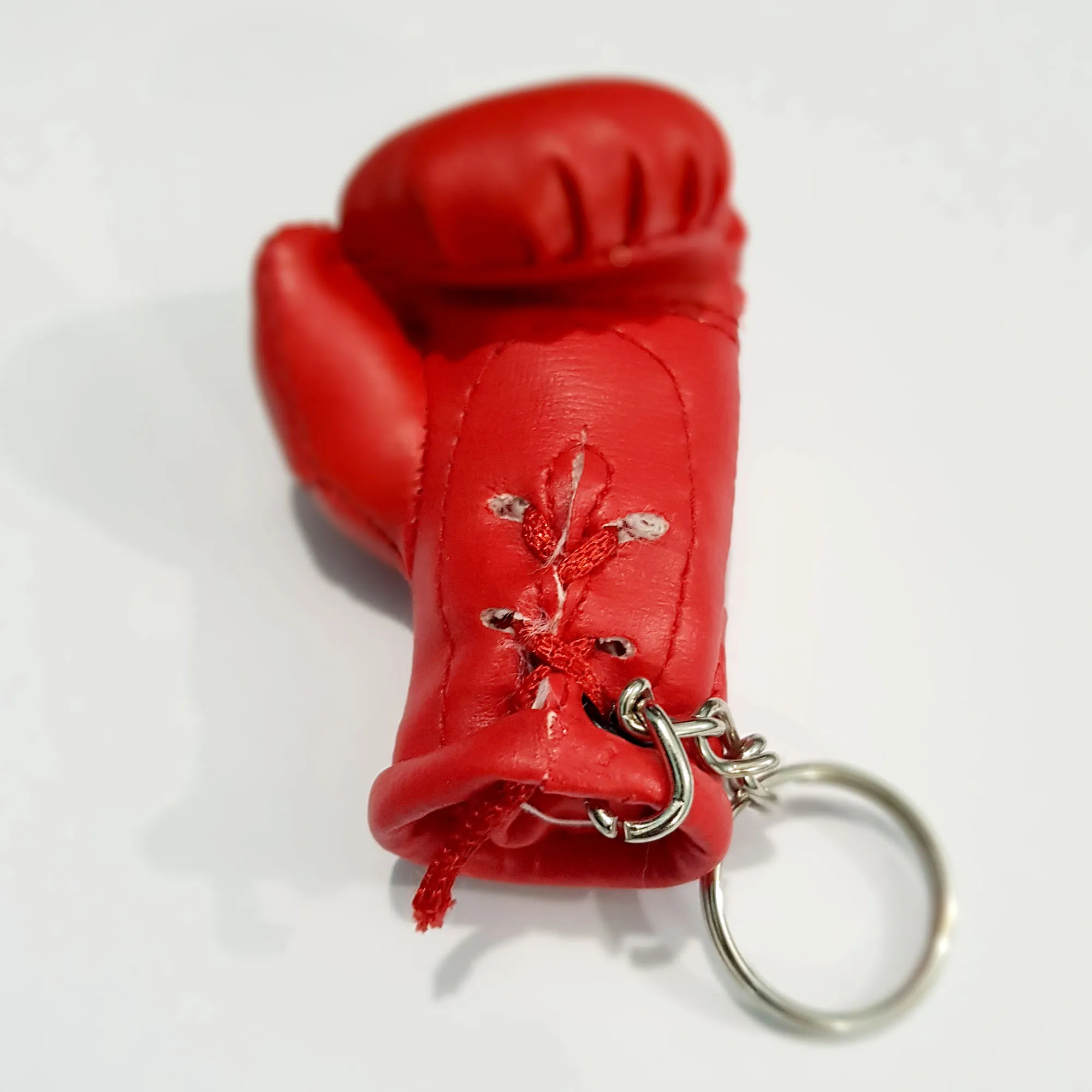 mini boxing gloves keychain keyring key chain ring USA leather Flag Uzbekistan 