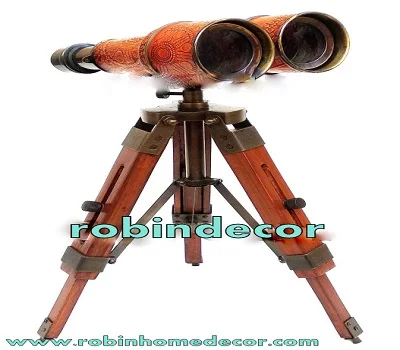 Antique Brass Monocular Binocular Telescope Vintage Nautical Spyglass Scope 