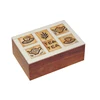 Top Quality Handmade Six Compartment Wooden Tea Box at Attractive Price