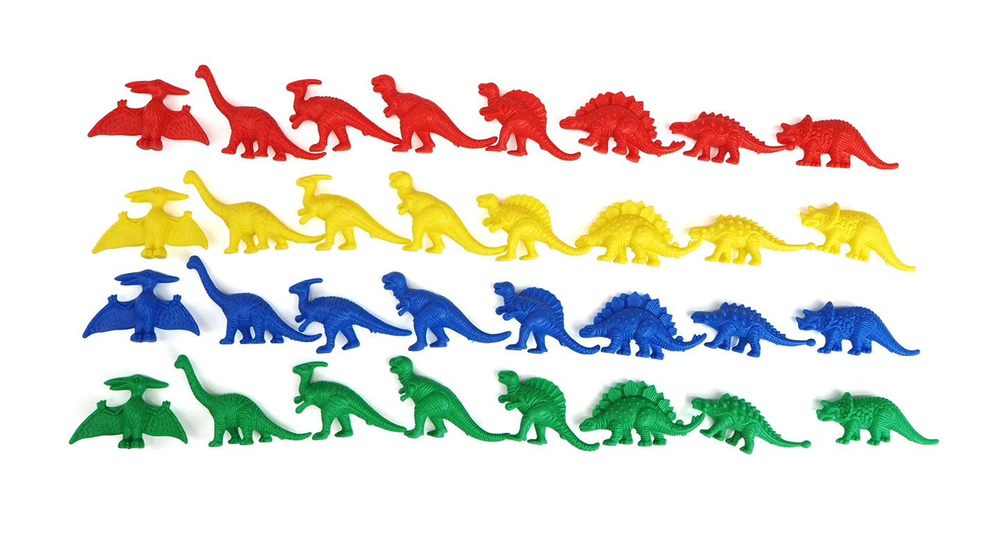 128pcs Dinosaur Counter 8 Shape Math Manipulatives Preschool Toy - Buy ...