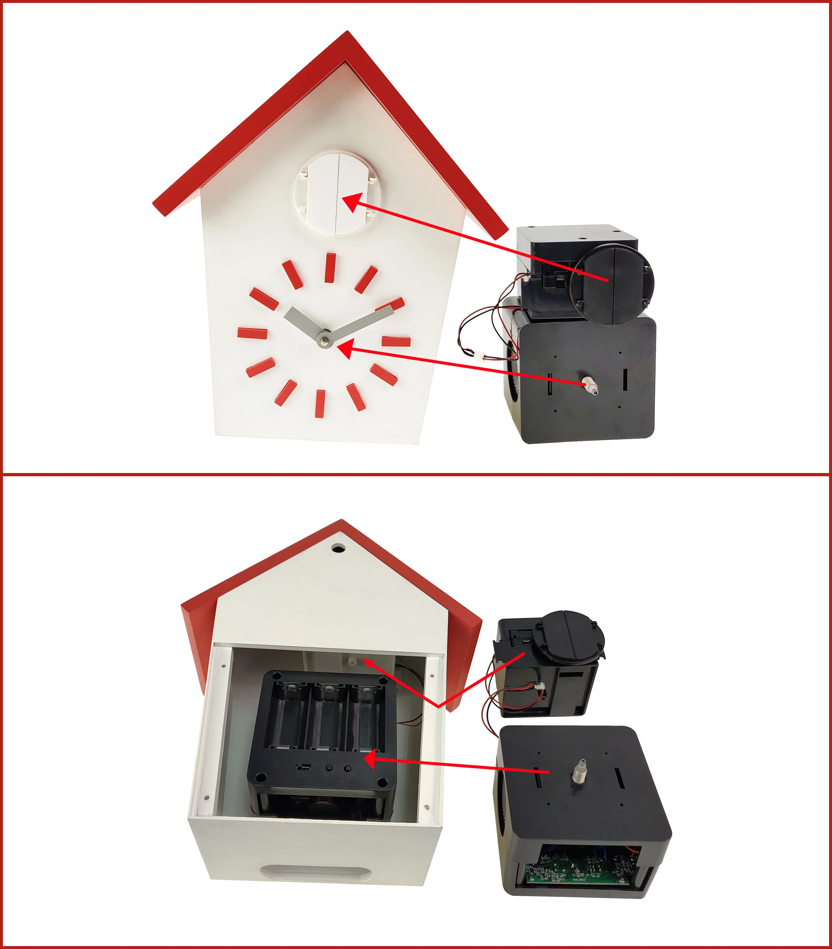 Patented Door Type Quartz Cuckoo Clock Movements Diy Timepiece With Bird Sound Clock Kits Buy