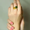 Personalized Customs Latest Design Wedding Gold Plated Women Ring