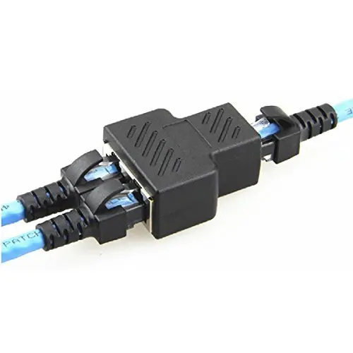 GAOHOU 1 to 3 LAN Ethernet Network RJ45 Plug Splitter Extender Adapter Connector