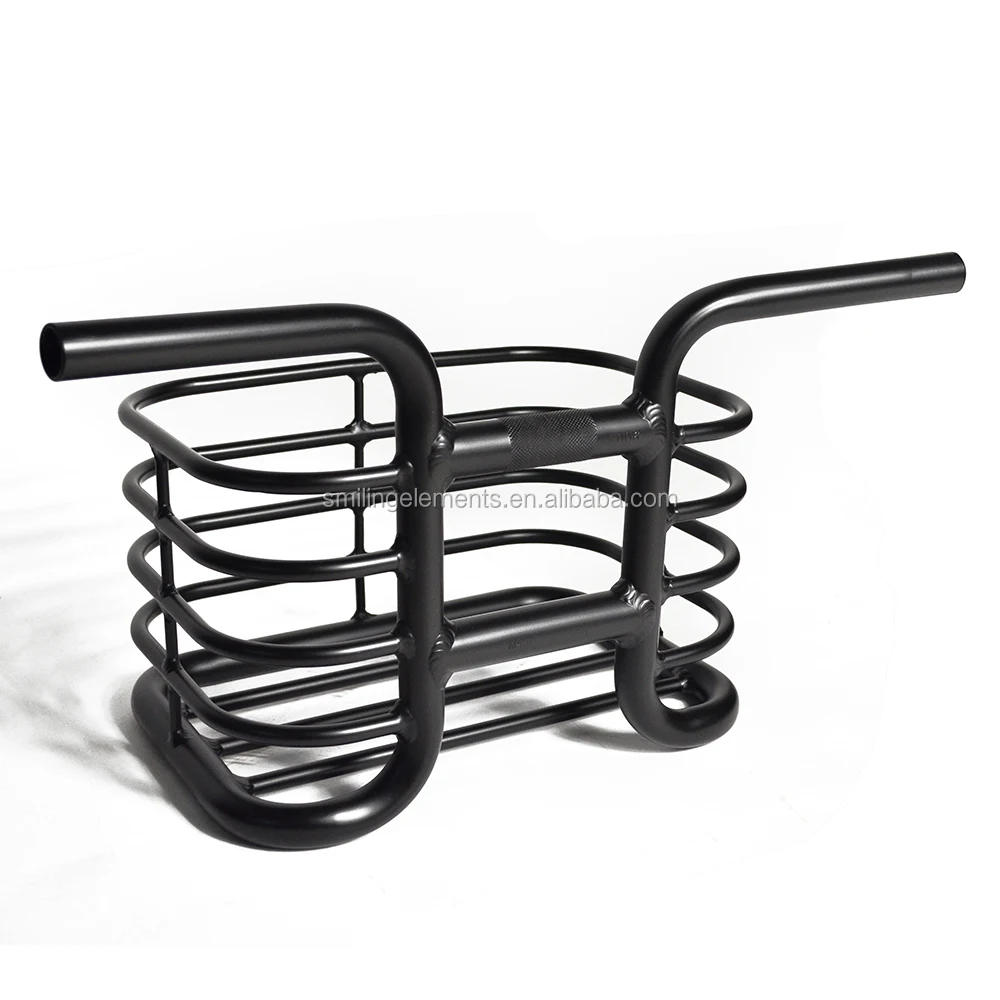 Wholesale Bike Accessories Alloy Bicycle Front Basket With Handlebar Buy Black Bicycle Basket