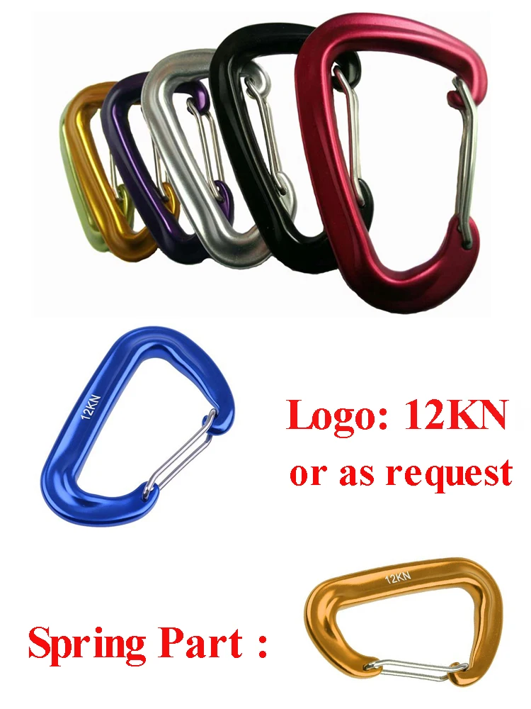 12KN Rock climbing Aluminum carabiner