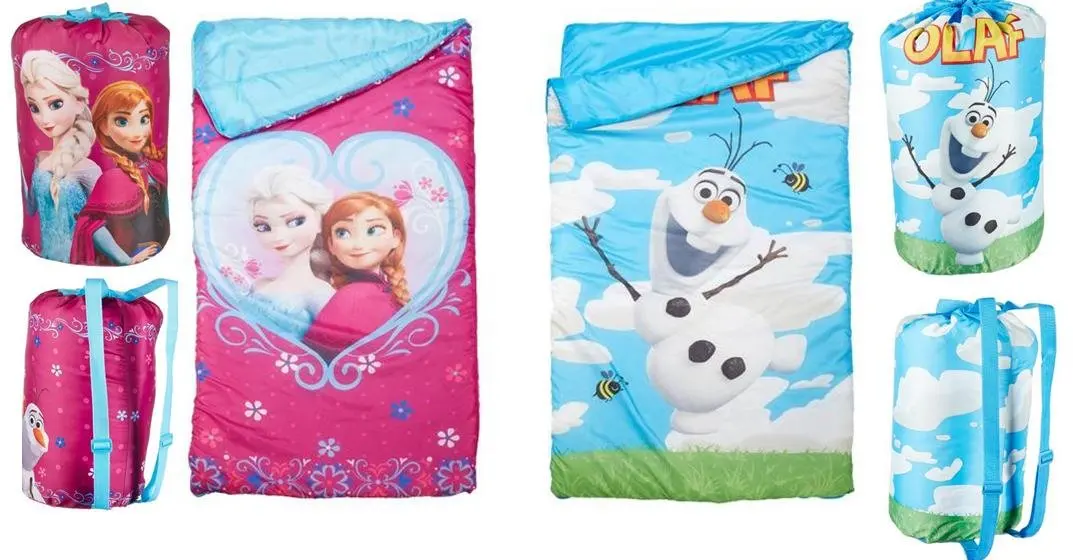 disney frozen sleeping bag with pillow