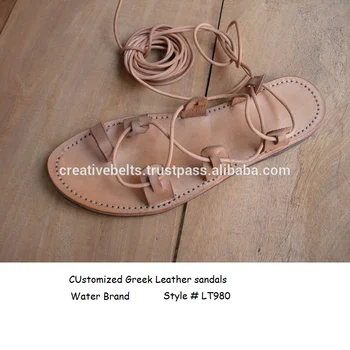 custom leather flip flops