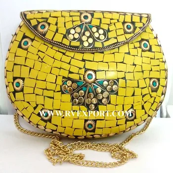 mosaic clutch bag