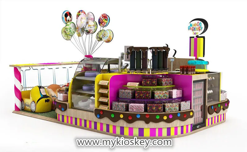 Présentoir à Bonbons/collations 5 Niveaux - 165 Cm, Roulettes 360° - Pour Magasin, Bureau, Comptoir - Acier, Avec étiquettes Personnalisables - 7