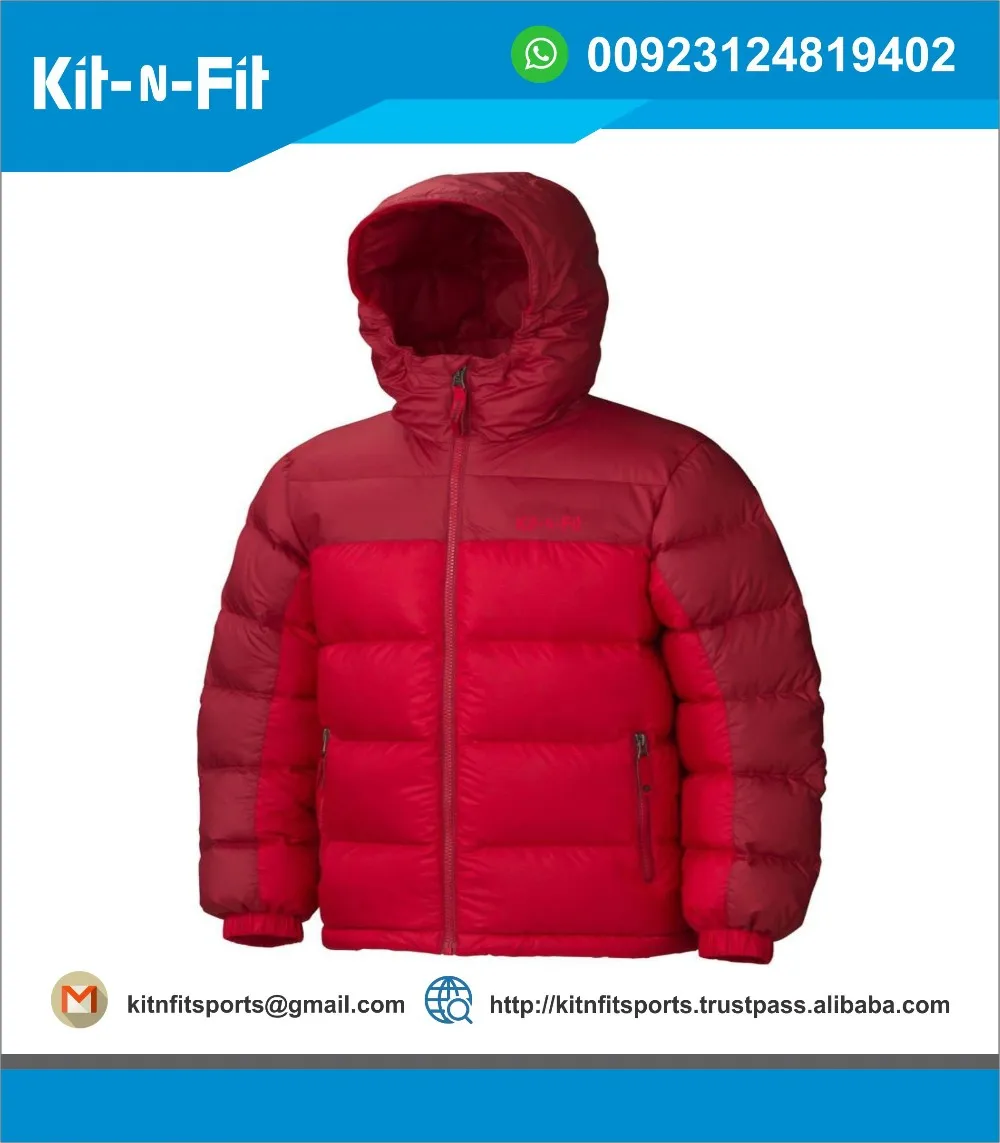 Best Quality Men Sublimation Puffy Jacket Custom New Design Duck Men