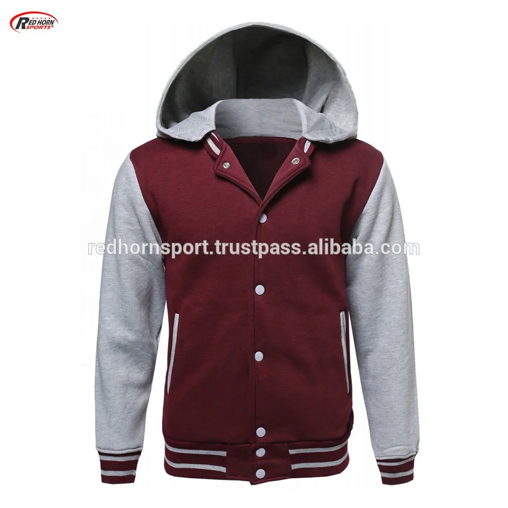 letterman jacket with hoodie