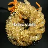 3-4mm Birth Day Return Gifts Gemstone Strands Citrine Stone Beads