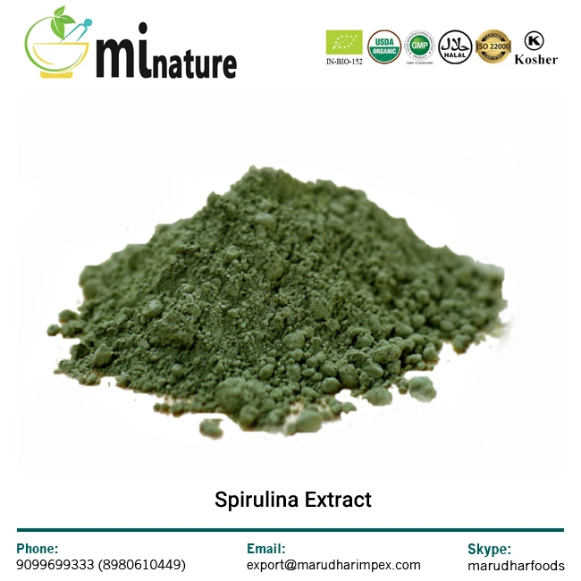 Top Grade Certified Organic Spirulina Extract Powder Buy Organic
