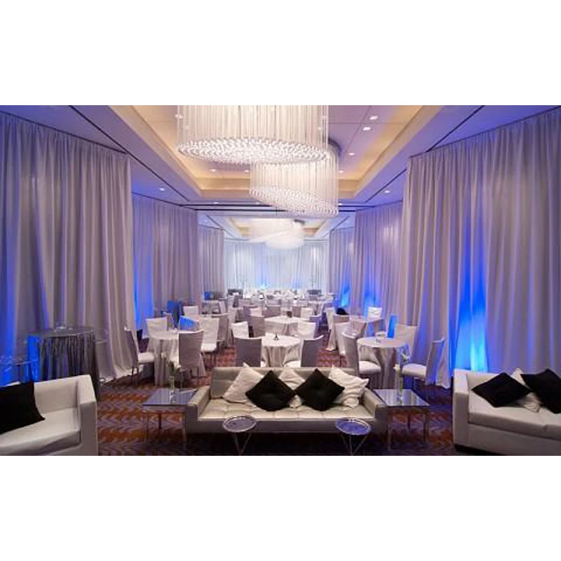Fire Retardant Drapery Fabric For Weeding Trade Show Event Church