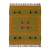 Fine wool and natural jute hand made design woven rugs mat