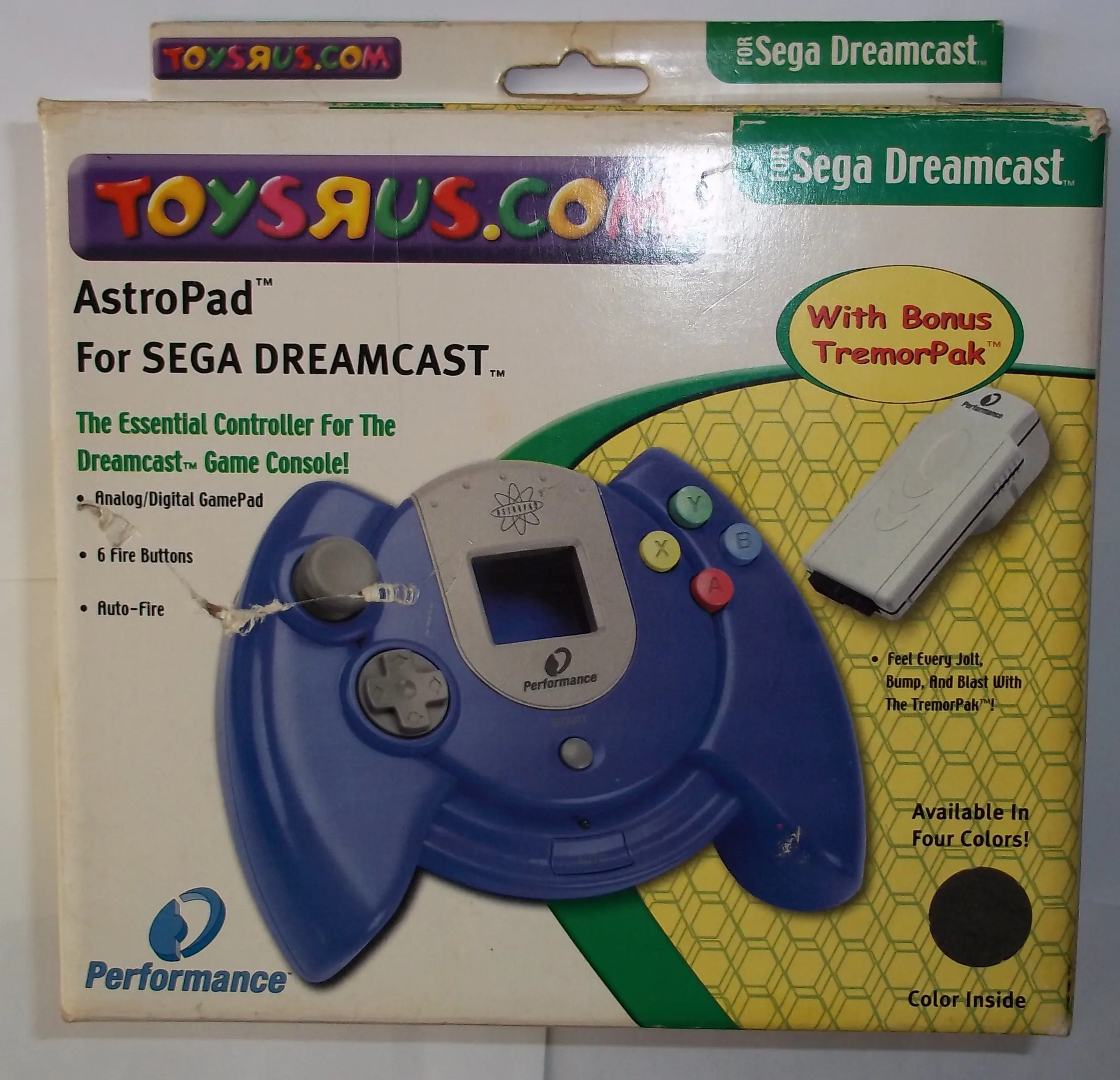 Astro Pad for Sega Dreamcast (Toys R Us edition) with TremorPak - Black