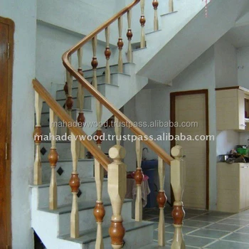 Wooden Stair Railing Design At Affordable Rate Wooden Stair Railing Design At Affordable Rate