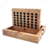 The Educational Kids Game Wood Classic Fun Playing Connect a Row in 4 Children Brain Challenge