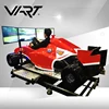 Coin Operator 4D VR Free Car Racing Games Korea Market Driving Simulator Machine with 3 screens