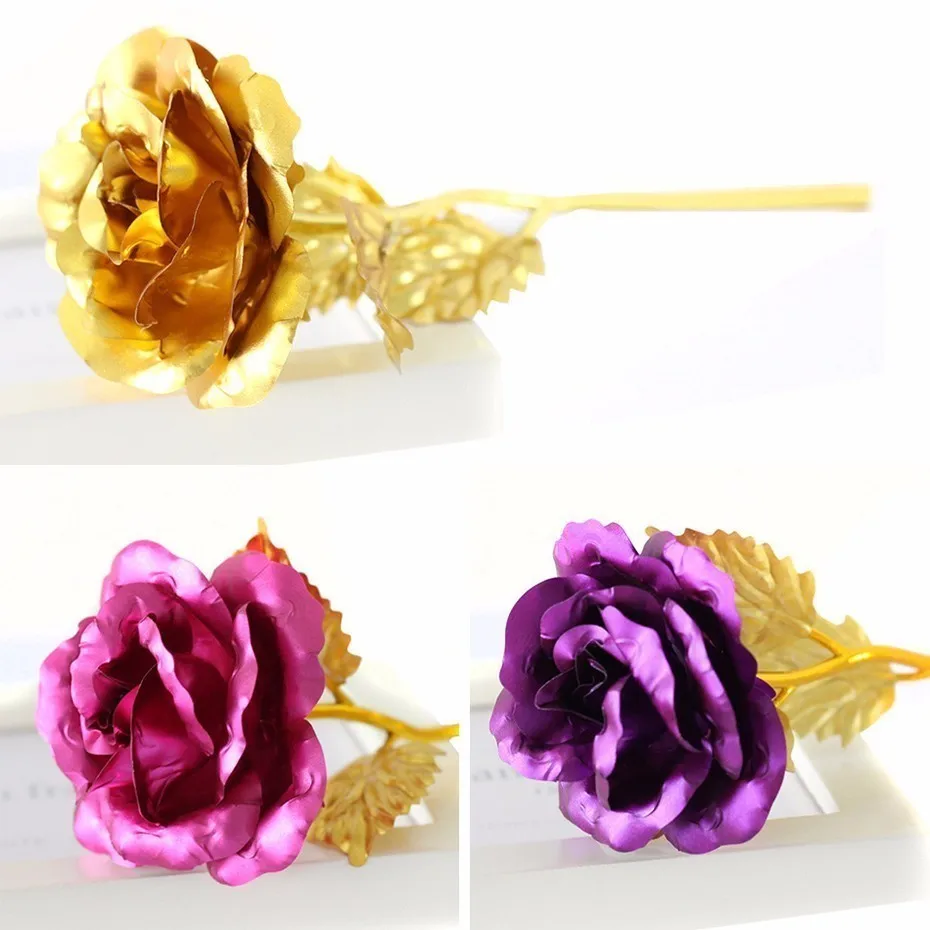 热的最好和最激动人心的礼物金色玫瑰婚礼装饰金色花朵情人节礼物金色玫瑰金花 Buy 婚礼舞台装饰花卉 花卉装饰的主题 公司节日派对装饰