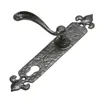 Black Cast Iron Lever Door Handles for internal Door