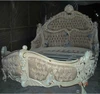 Unique Design Wooden Big Boat Maharaja Bed Jepara Carving Furniture