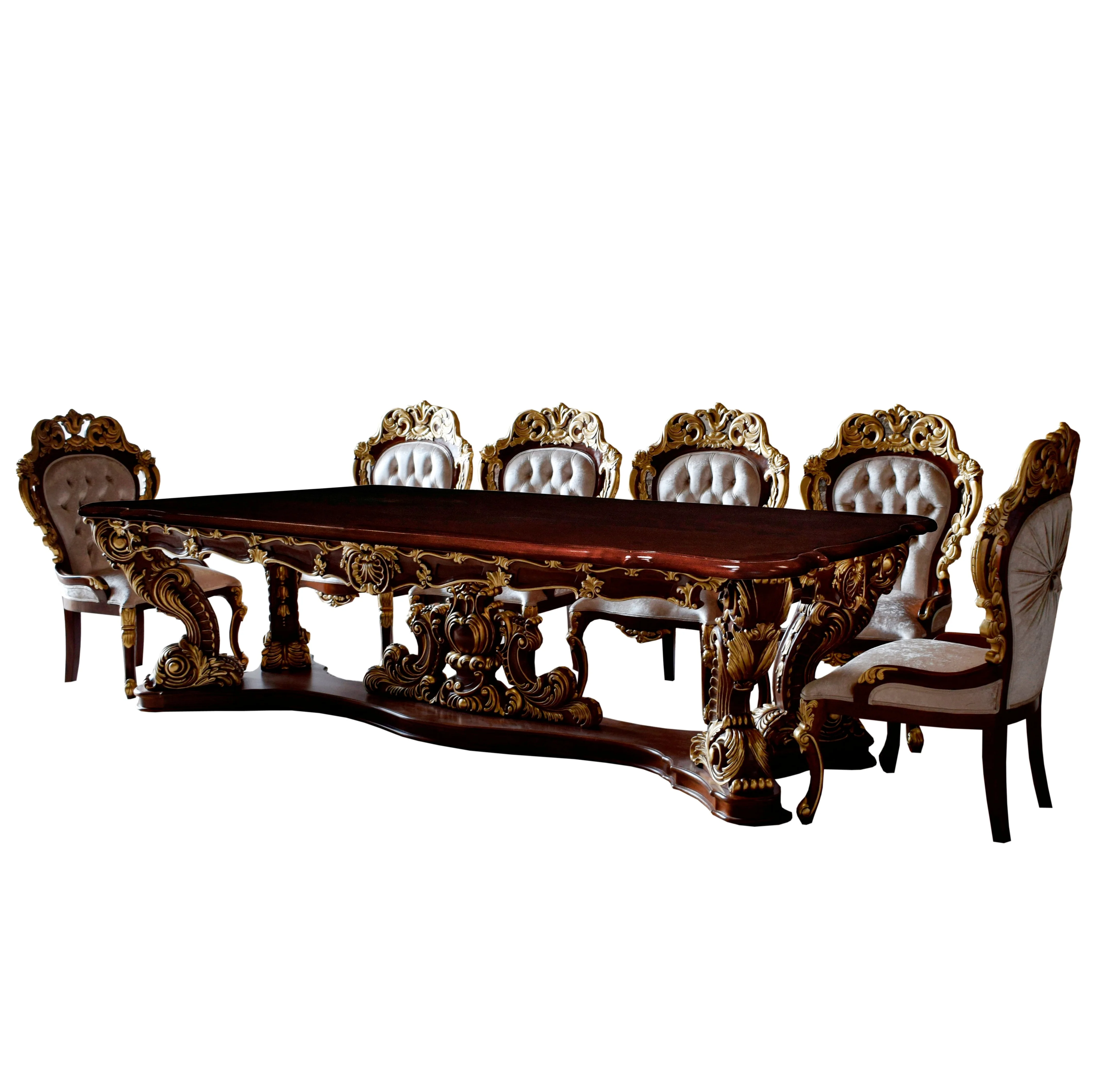 Luxury Heavy Carved Royal Dining Table Set 10 Chairs Buy Dining Set