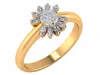 Perhaps Time s' Definition Of Coal Is The Diamond Ring 14k Yellow Gold Natural Round IGI Certified Diamond Ring For Party Wear