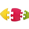 Colorful Wooden Jigsaw Puzzle Fish Shaped Educational DIY Woodcraft Toy Brain Teaser Game