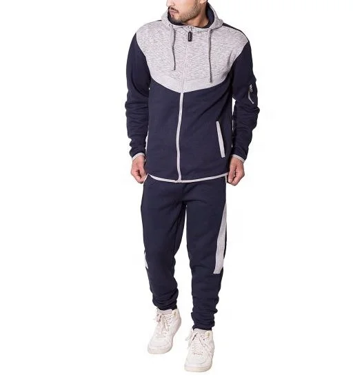 grey tracksuit hoodie