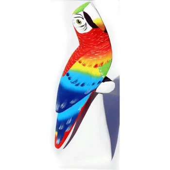 Tropical Parrot Hand Carved Balsa Wood Bird Figurine,Wooden Sculptures ...