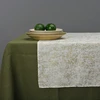 Stonewashed Dining Table Cover Linen