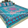 100% cotton reactive printed twill fabric cotton paint indian bedding set king size bed sheet india wholesale