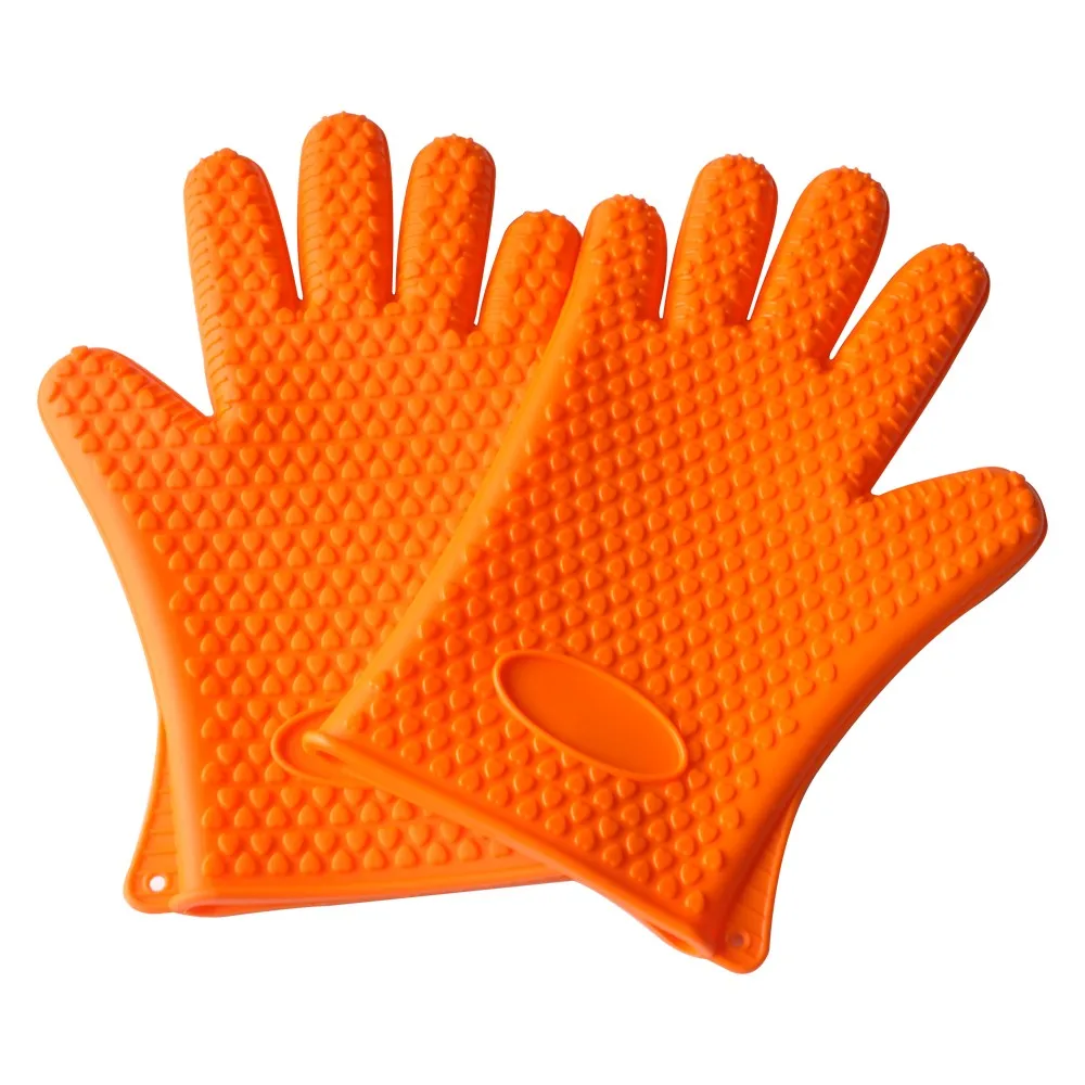 Durable Kitchen Five Fingers Silicone Glove / Silicone Oven Glove