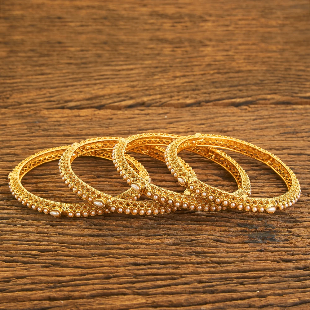 Gold 2024 moti bangles