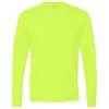 sport breathable fast dry birdeyes lime extreme moisture wicking high visibility long sleeve hi vis tshirt