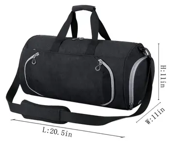 gym bag with shoe and wet compartment