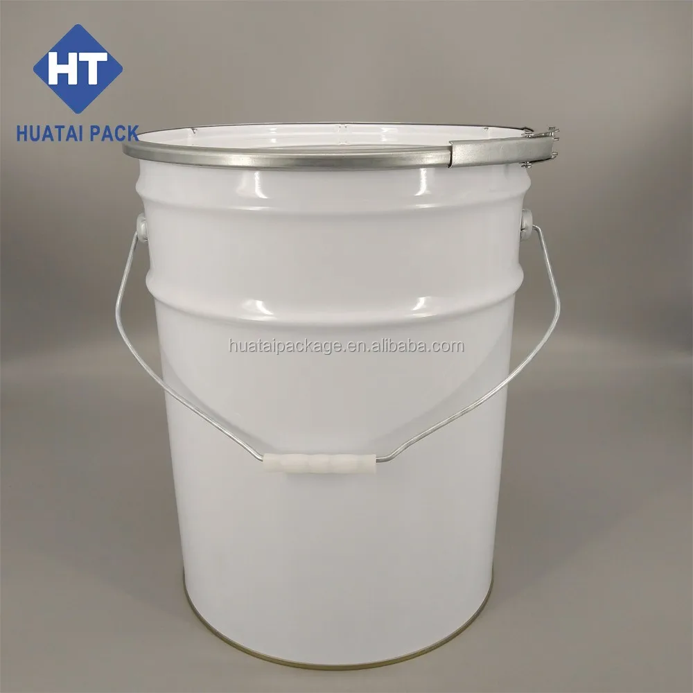 Download 20l Un Paint Bucket With Lid And Handle,5 Gallon Metal Packaging Pail,20 Liters Steel Drums ...