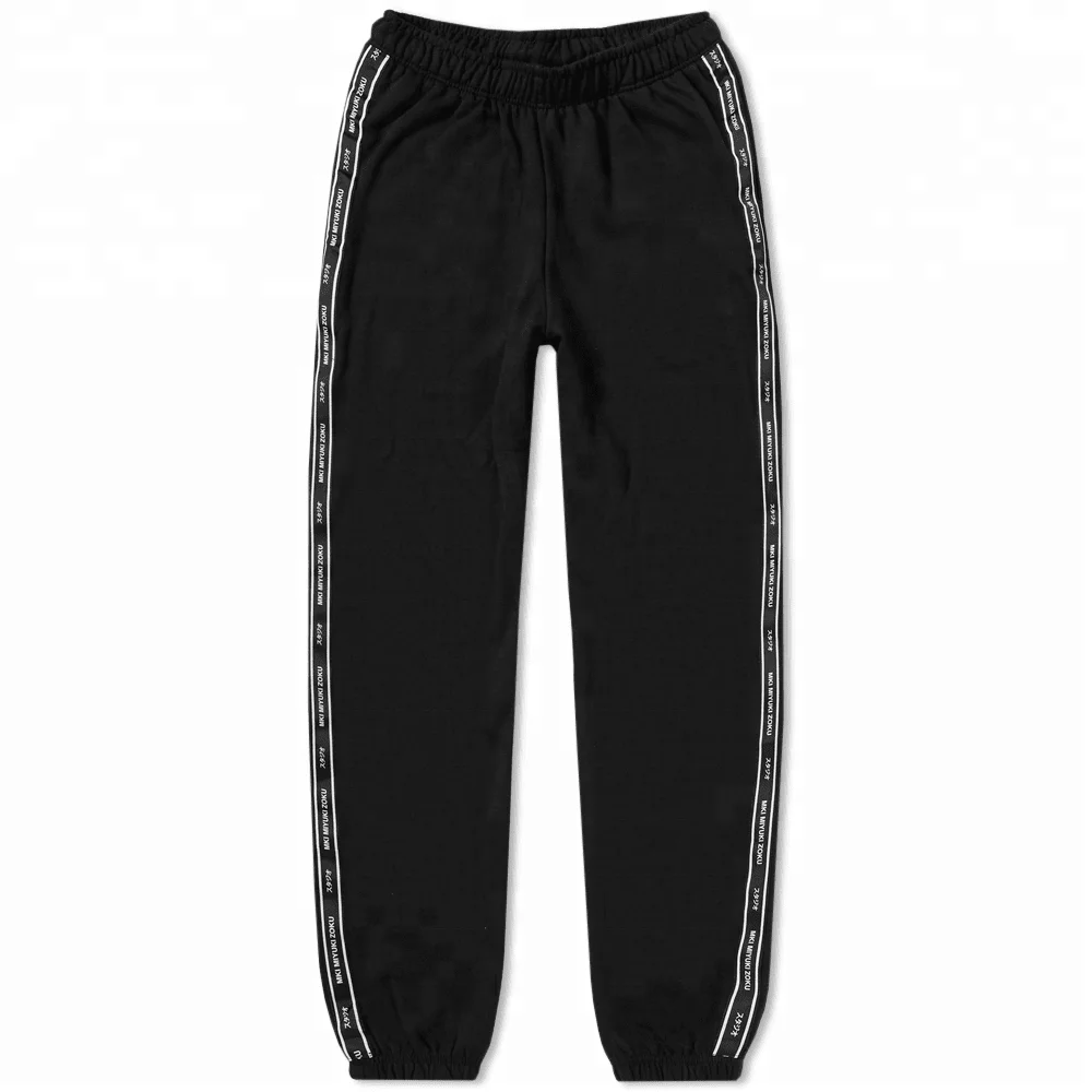 Soft Touch Sweat Fabric Hype Skinny Joggers Pants In Black With