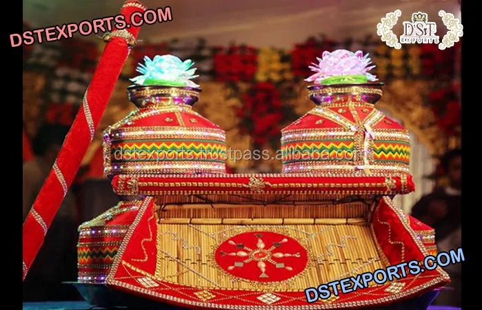 Decorative Chajj with matching Stick hot | Jaggo Set Essentials | Punjabi Sikh Jaggo Night | Sangeet