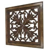 Carved Wooden Wall Hanging Leafs Design, Wooden Wall Panel hanging